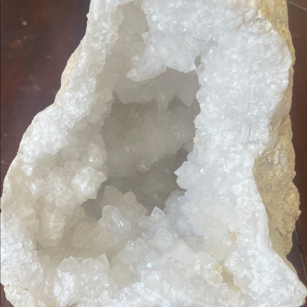 Natural White Geode Crystal - Picture 8 of 9